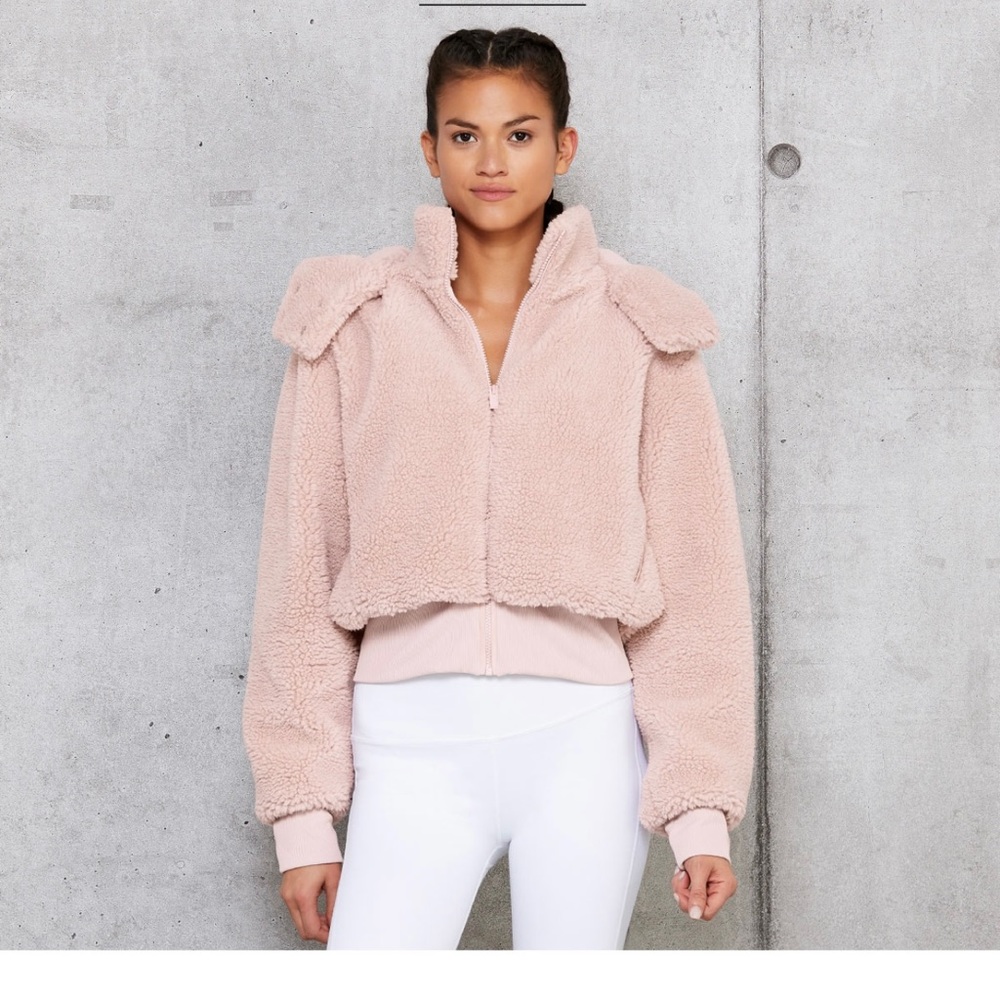 Alo Foxy Sherpa Jacket Pink